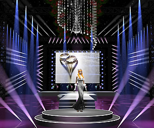 Stage party concert fashion catwalk T station  138