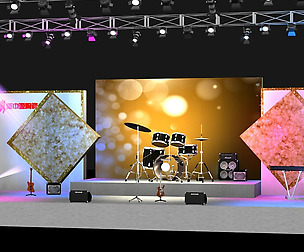 Stage party concert fashion catwalk T station  165