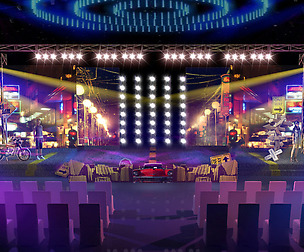 Stage party concert fashion catwalk T station  168