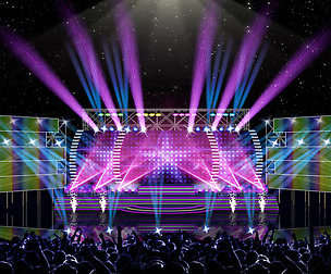 Stage party concert fashion catwalk T station  169