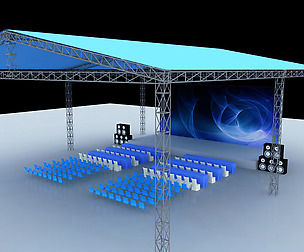 Stage party concert fashion catwalk T station  175