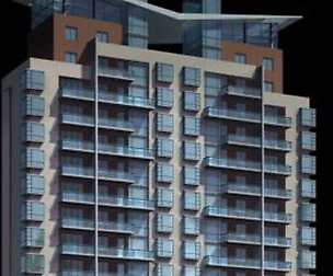 City office building architectural design  022