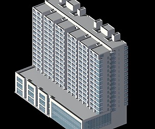 City office building architectural design  024