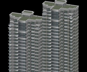 City office building architectural design  025