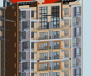 City office building architectural design  030
