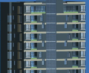 City office building architectural design  032