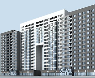 City office building architectural design  034