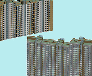 City office building architectural design  042