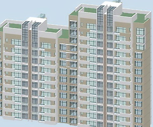 City office building architectural design  044