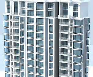 City office building architectural design  047