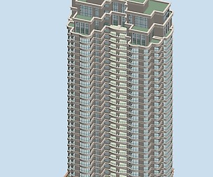 City office building architectural design  049