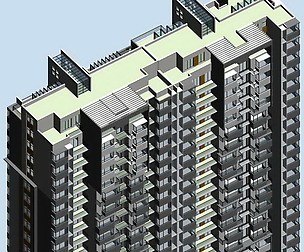 City office building architectural design  050