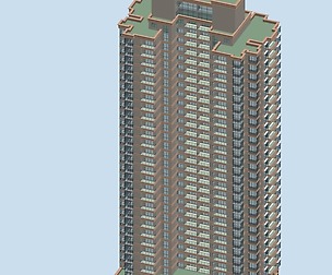 City office building architectural design  051