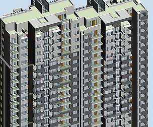 City office building architectural design  052