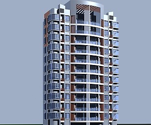 City office building architectural design  055