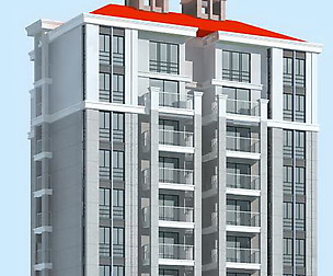 City office building architectural design  056