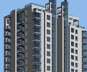 City office building architectural design  072