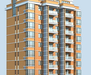 City office building architectural design  110