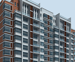 City office building architectural design  124