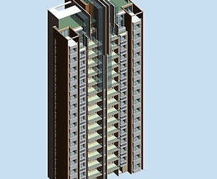 City office building architectural design  131