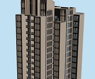 City office building architectural design  134