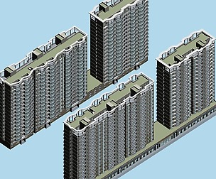 City office building architectural design  135