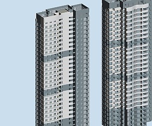 City office building architectural design  140