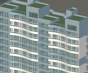 City office building architectural design  142