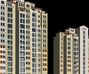 City office building architectural design  145