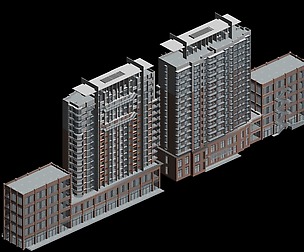 City office building architectural design  149