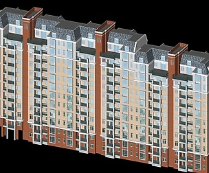 City office building architectural design  150