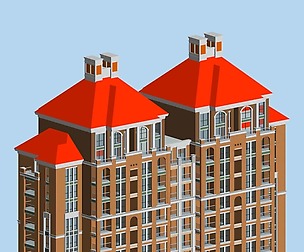 City office building architectural design  151
