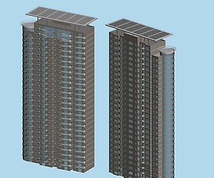 City office building architectural design  193