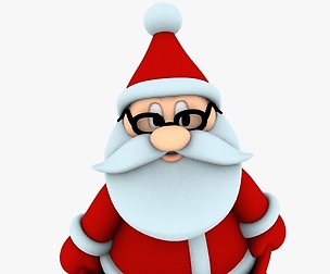funny santa pose05 christmas 3d print