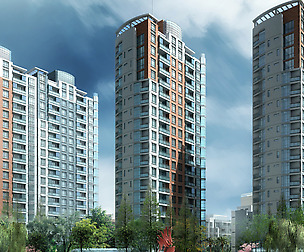 City office building architectural design  297