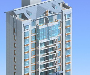 City office building architectural design  326
