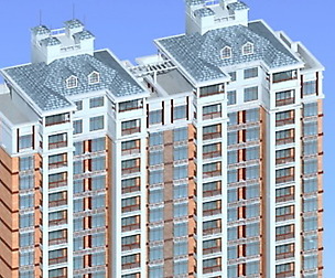 City office building architectural design  328