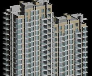 City office building architectural design  346