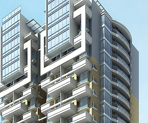 City office building architectural design  351