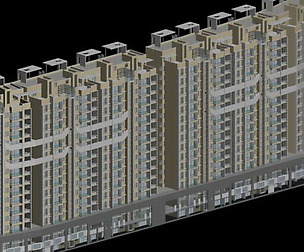 City office building architectural design  352