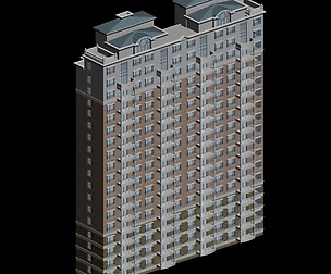 City office building architectural design  358