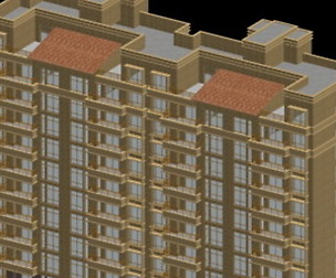 City office building architectural design  360