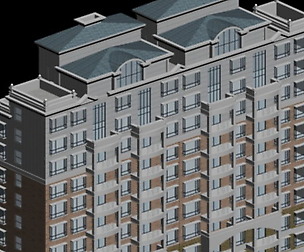City office building architectural design  364