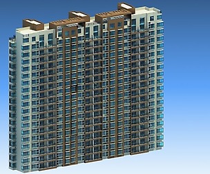 City office building architectural design  370