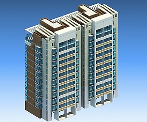 City office building architectural design  371