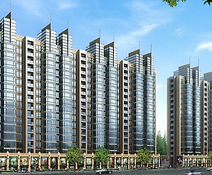 City office building architectural design  372
