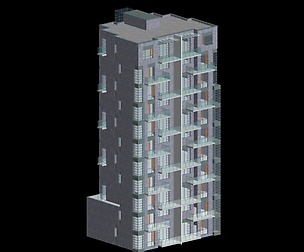 City office building architectural design  373