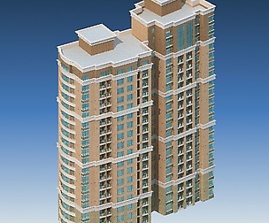 City office building architectural design  377