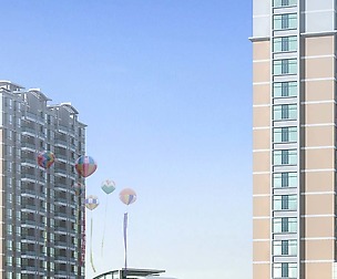City office building architectural design  380