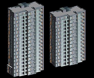 City office building architectural design  382